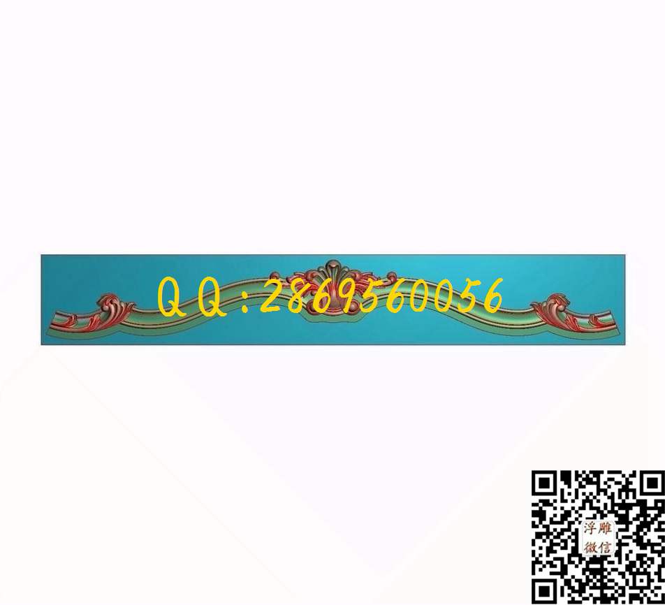 洋花床尾 1685-260-31_欧式木门长条洋花贴花门上花门芯门楣精雕图浮雕图